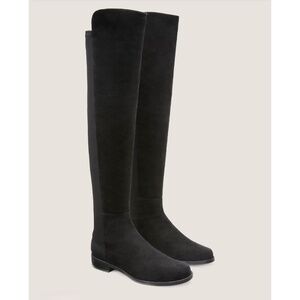 Stuart Weitzman 5050 Over The Knee Boot Black Suede Sz 9.5